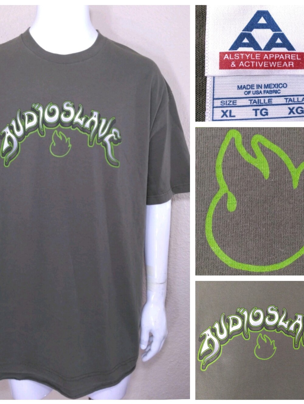 AUDIOSLAVE Vintage T Shirt XL LIMITED EDITION 2002 Album MERCH Band Tee GRAPHIC